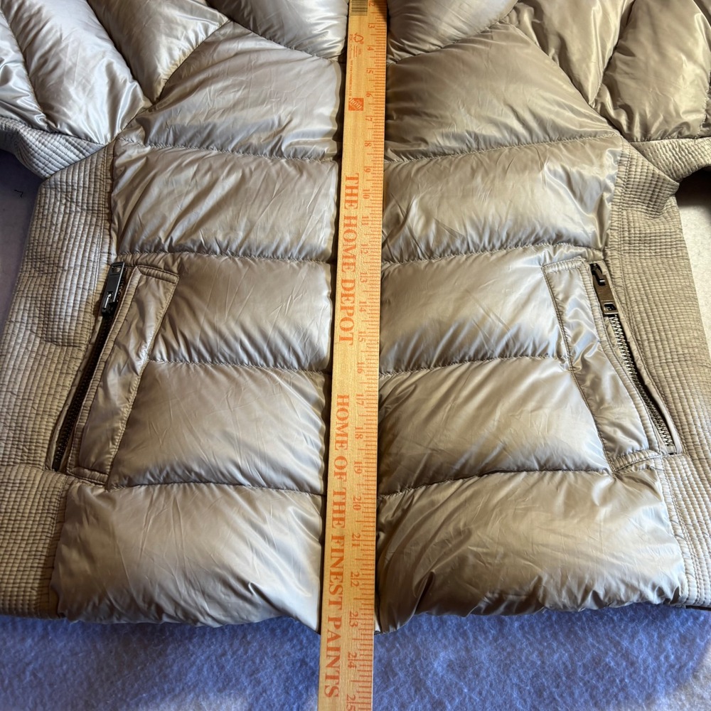 Burberry‎ Brit Townfield Down Puffer Jacket Women's Quilted Coat High Neck Beige - Picture 10 of 14